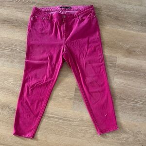 Women's Rose Colored Jeans size 16w